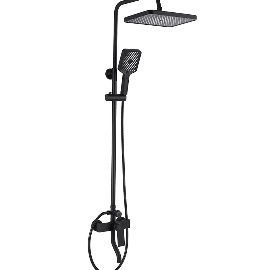 Rea Kit De Douche My2061-77B Hass Black 40,5X26,5X122Cm* Colonne De Douche Mécanique