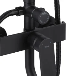 Rea Kit De Douche My2061-77B Hass Black 40,5X26,5X122Cm* Colonne De Douche Mécanique