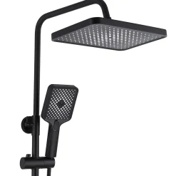 Rea Kit De Douche My2061-77B Hass Black 40,5X26,5X122Cm* Colonne De Douche Mécanique