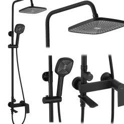 Rea Kit De Douche My1902-78B Storm Black 19X23X136Cm
