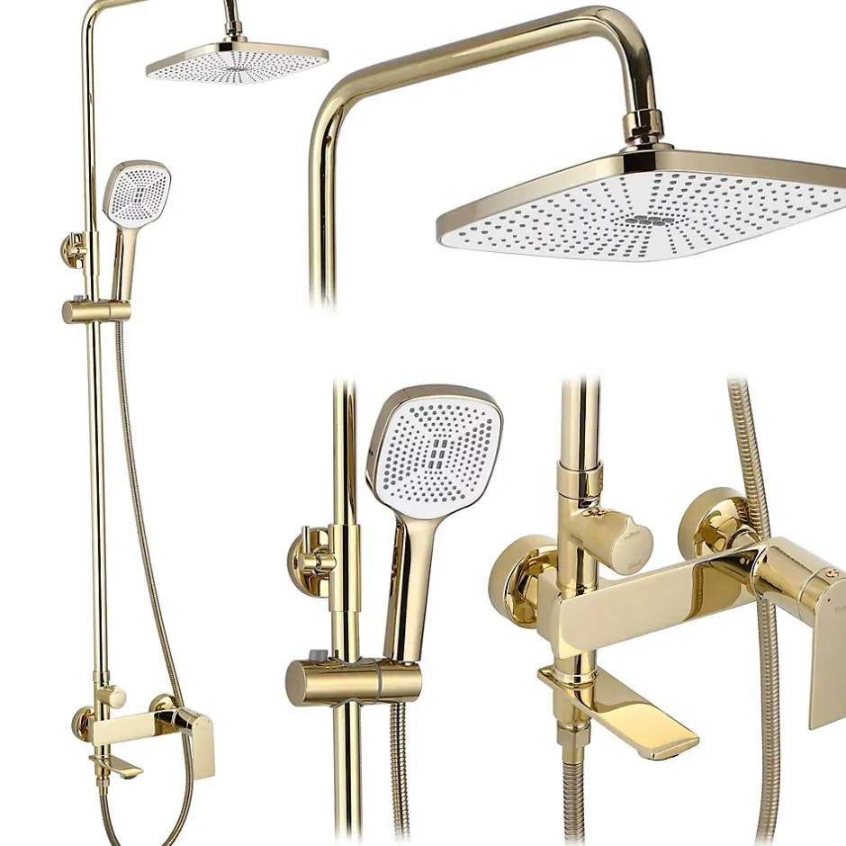 Rea Kit De Douche My1902-78G Storm Gold 19X23X136Cm