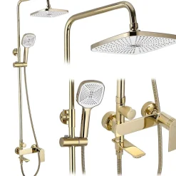 Rea Kit De Douche My1902-78G Storm Gold 19X23X136Cm