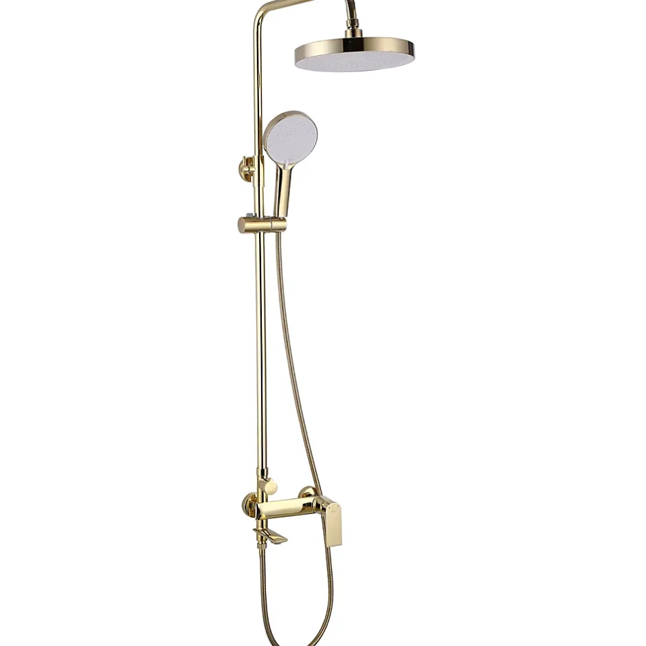 Rea Kit De Douche My2102-78G Veneta Gold 19X25X136Cm* Colonne De Douche Mécanique