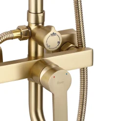 Rea Kit De Douche My2021-77Gg Argus Brush Gold 44X23X144Cm