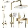 Rea Kit De Douche My1902-78Gg Storm Brush Gold 45X19X136Cm* Colonne De Douche Mécanique