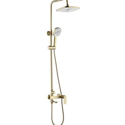 Rea Kit De Douche My1902-78Gg Storm Brush Gold 45X19X136Cm* Colonne De Douche Mécanique