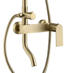 Rea Kit De Douche My1902-77Gg Storm Brush Gold 45X19X144Cm* Colonne De Douche Mécanique