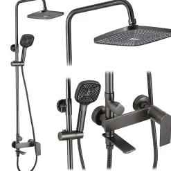 Rea Kit De Douche My1902-78H Storm Titanium 19X23X136Cm