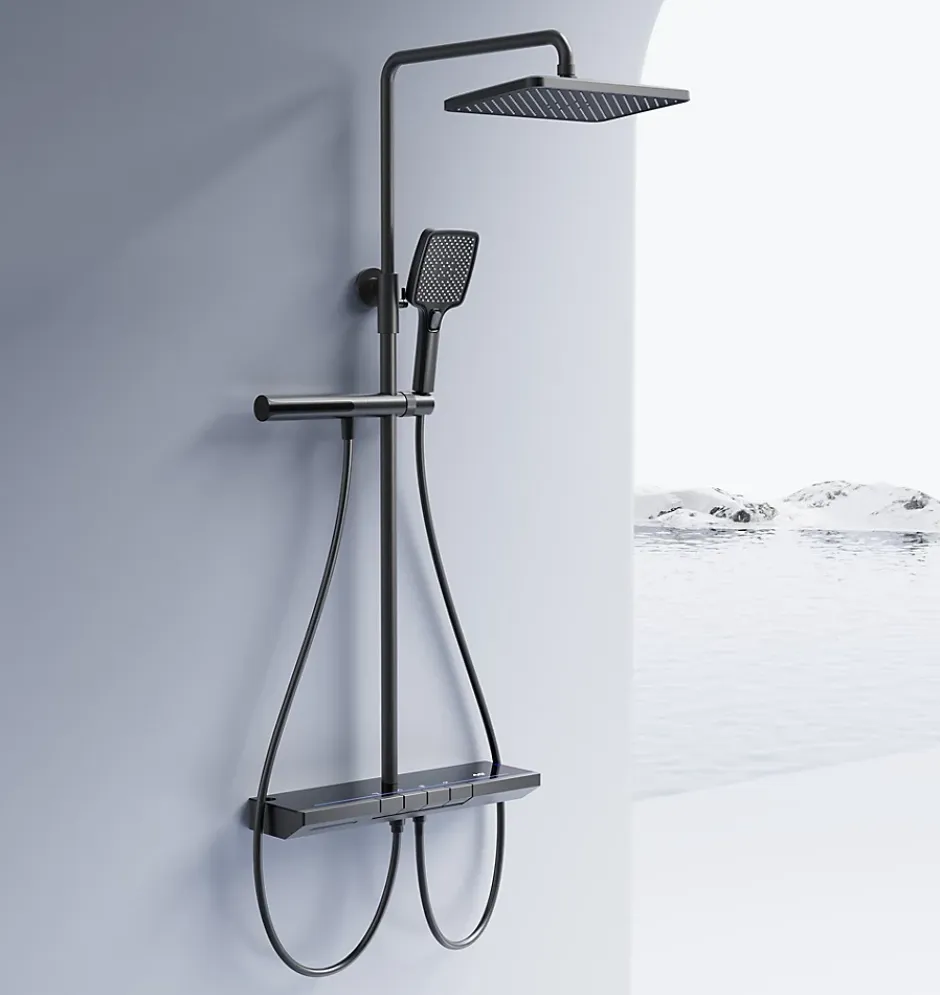 Rea Kit De Douche Pedro Thermostat Titanium