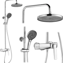 Rea Kit De Douche Rebel Chrome 17X25X135,5Cm
