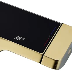 Rea Kit De Douche Rob Thermostat Brush Gold 11,5X33X115Cm* Colonne De Douche Mécanique