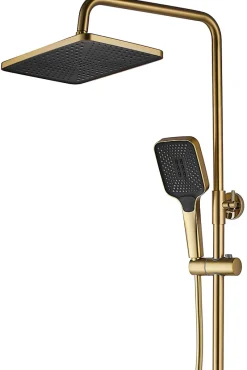 Rea Kit De Douche Rob Thermostat Brush Gold 11,5X33X115Cm* Colonne De Douche Mécanique