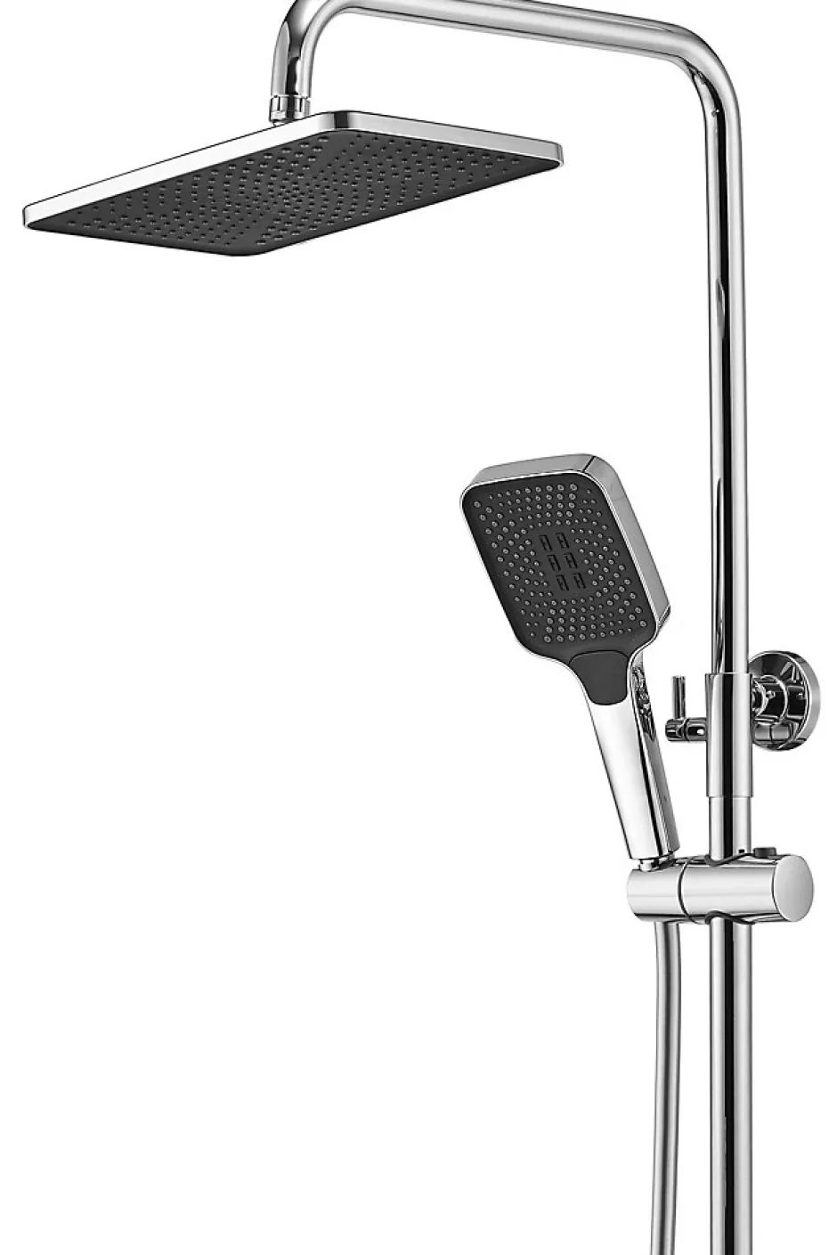 Rea Kit De Douche Rob Thermostat Chrome 11,5X33X115Cm* Colonne De Douche Mécanique