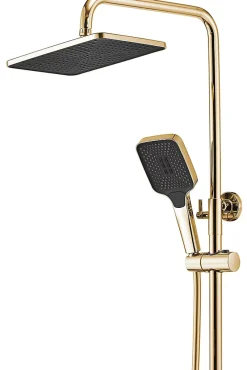 Rea Kit De Douche Rob Thermostat Gold 11,5X33X115Cm* Colonne De Douche Mécanique