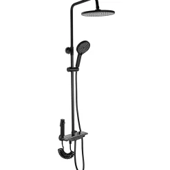 Rea Kit De Douche Savio Led Black 13X28X120Cm