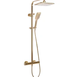 Rea Kit De Douche Tom Thermostat Gold 7X27,5X120Cm* Colonne De Douche Mécanique