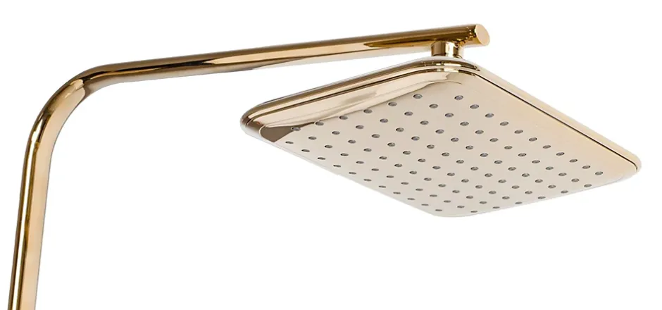 Rea Kit De Douche Tom Thermostat Gold 7X27,5X120Cm* Colonne De Douche Mécanique