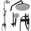 Rea Kit De Douche Verso Black 45,5X22X143,5Cm* Colonne De Douche Mécanique