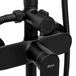 Rea Kit De Douche Verso Black 45,5X22X143,5Cm* Colonne De Douche Mécanique