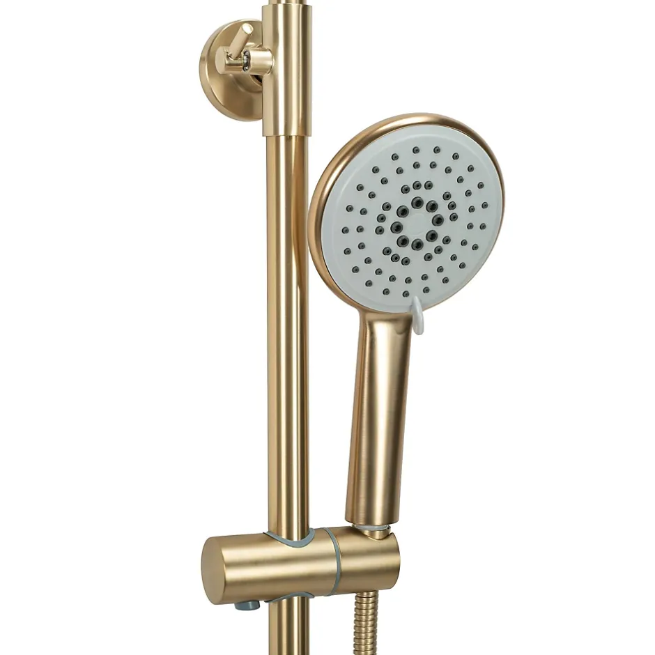 Rea Kit De Douche Verso Brush Gold 45,5X22X143,5Cm* Colonne De Douche Mécanique
