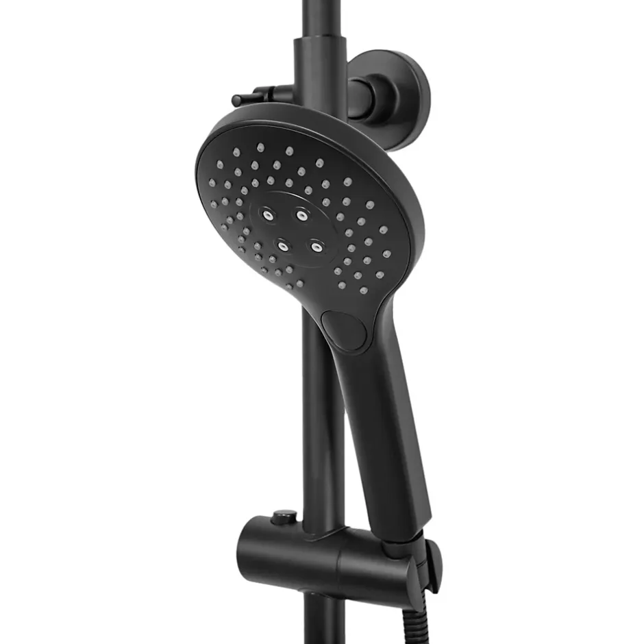 Rea Kit De Douche Vincent Thermostat Black 35X27X123,5Cm* Colonne De Douche Mécanique