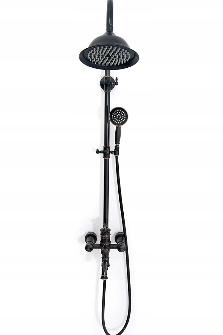 Rea Kit De Douche Vintage Black 46,5X20,5X137Cm* Colonne De Douche Mécanique