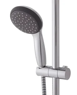 Grohe Kit de douche sans robinetterie avec douchette 1 jet + flexible + barre réglable, chrome, Vitalio Start