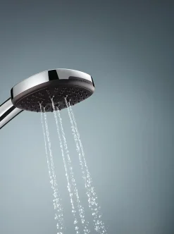 Grohe Kit de douche sans robinetterie avec douchette + flexible + barre chrome, Vitalio Comfort 100* Colonne De Douche Sans Robinetterie