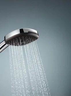 Grohe Kit de douche sans robinetterie avec douchette + flexible + barre chrome, Vitalio Comfort 100* Colonne De Douche Sans Robinetterie