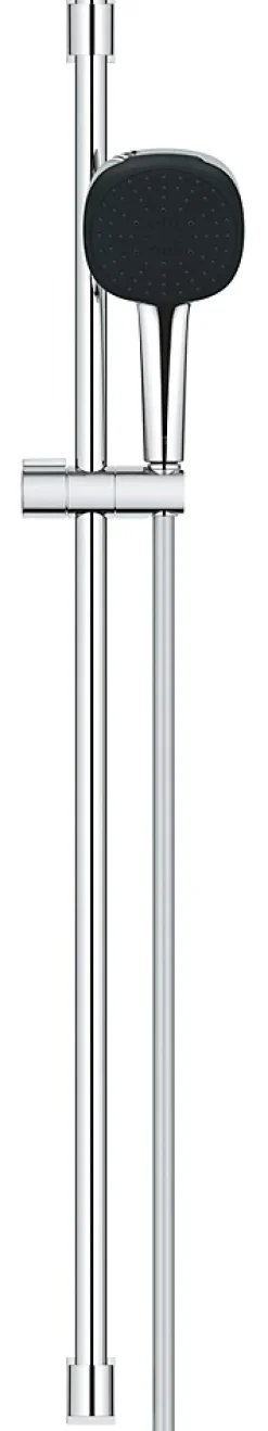 Grohe Kit de douche sans robinetterie avec douchette + flexible + barre chrome, Vitalio Comfort 100* Colonne De Douche Sans Robinetterie