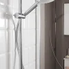 Hansgrohe Kit de douche sans robinetterie avec douchette 3 jets + flexible + barre réglable Croma Select S Vario* Colonne De Douche Sans Robinetterie