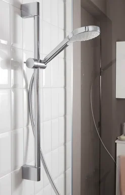 Hansgrohe Kit de douche sans robinetterie avec douchette 3 jets + flexible + barre réglable Croma Select S Vario* Colonne De Douche Sans Robinetterie