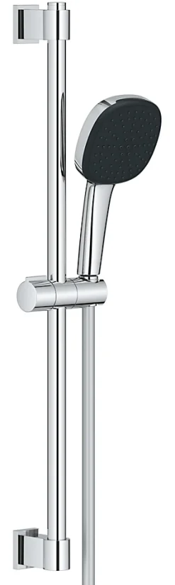 Grohe Kit de douche sans robinetterie avec douchette 2 jets + flexible + barre chrome, Vitalio Comfort 110* Colonne De Douche Sans Robinetterie