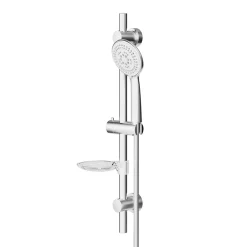 GoodHome Kit de douche sans robinetterie 5 jets Kielder chromé