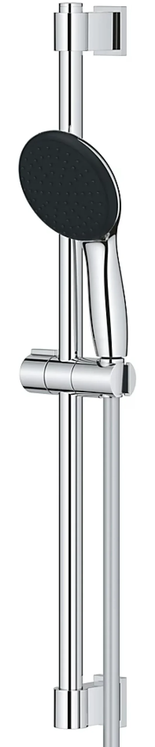 Grohe Kit de douche sans robinetterie avec douchette 1 jet + flexible + barre chrome, Vitalio Start 110