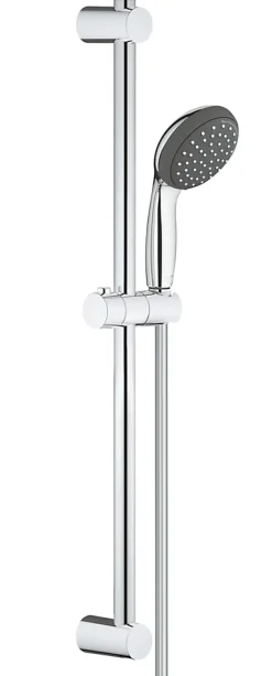 Grohe Kit de douche sans robinetterie avec douchette 2 jets + flexible + barre réglable, chrome, Vitalio Start 100* Colonne De Douche Sans Robinetterie