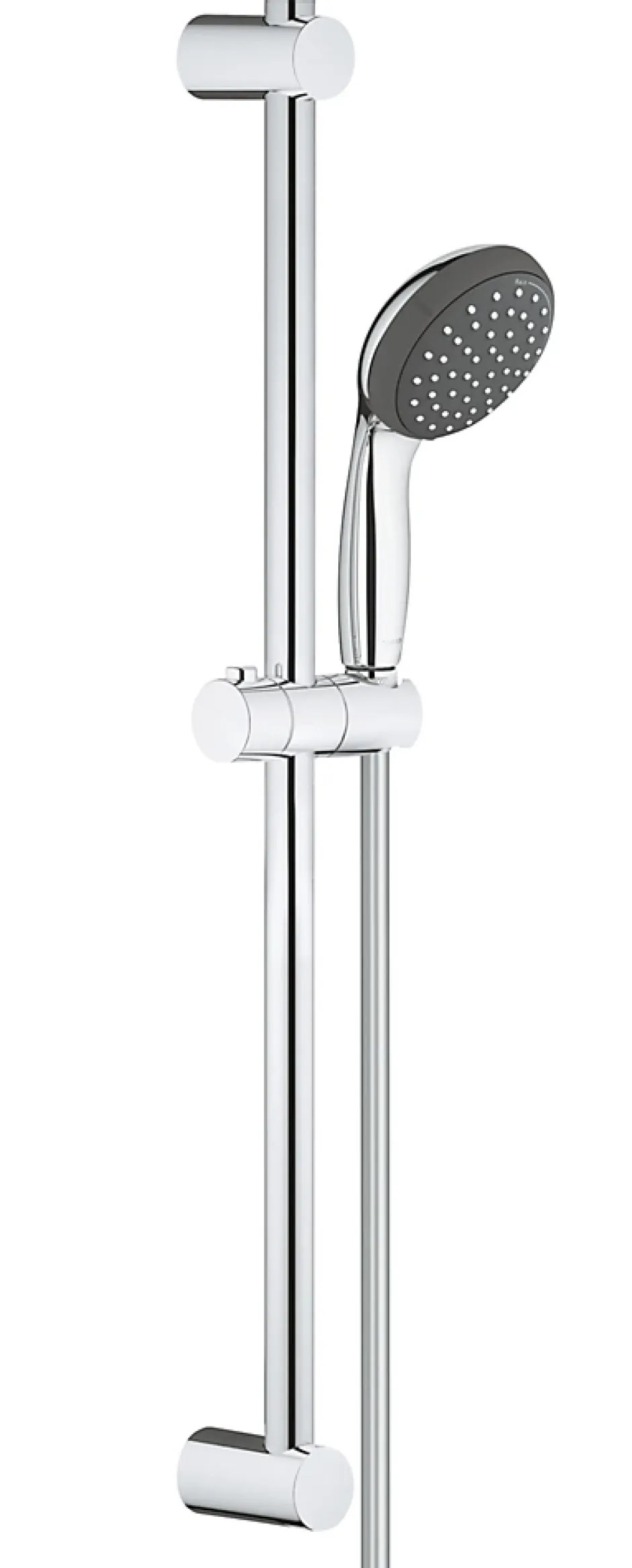Grohe Kit de douche sans robinetterie avec douchette 2 jets + flexible + barre réglable, chrome, Vitalio Start 100* Colonne De Douche Sans Robinetterie