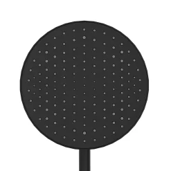 GoodHome Kit de douche sans robinetterie avec pomme de tête, douchette et barre noir Maza* Colonne De Douche Thermostatique