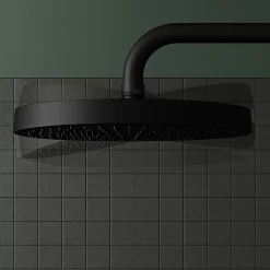 GoodHome Kit de douche sans robinetterie avec pomme de tête, douchette et barre noir Maza* Colonne De Douche Thermostatique