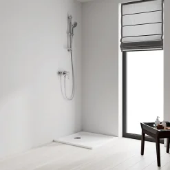Grohe Kit de douche sans robinetterie avec douchette 3 jets + flexible + barre réglable Vitalio* Colonne De Douche Sans Robinetterie|Pommeau De Douche, Flexible Et Barre De Douche