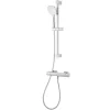 GoodHome Kit de douche thermostatique chrome Teesta