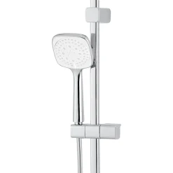 GoodHome Kit de douche thermostatique chrome Teesta