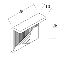 GoodHome Kit de fixations de plinthes à carreler pour receveur de douche à poser, amovibles, Brosna