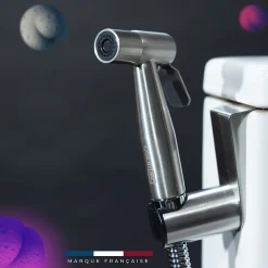 Magnifiak Kit Douchette WC avec Robinet 3 voies (Brevet Déposé) - Marque Française - Qualité supérieure - Expert WC* Accessoire De Robinet