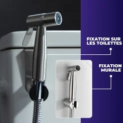 Magnifiak Kit Douchette WC avec Robinet 3 voies (Brevet Déposé) - Marque Française - Qualité supérieure - Expert WC* Accessoire De Robinet