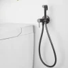 Imex Kit Hygiène Douchette de WC / Bidet Encastré Black Gun Métal GENOVA RDG053/BGM* Robinet De Bidet