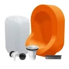 Ti'Pi Kit spécial jardin : urinoir mural sans eau et bidon de récupération 25L - Valorisation de l'urine comme engrais - Orange* Urinoir