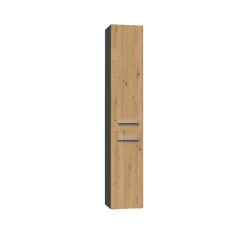 Autres KOMMA - Meuble salle de bain 2 portes - 31x30x174 cm - Colonne rangement SDB* Colonne De Salle De Bains