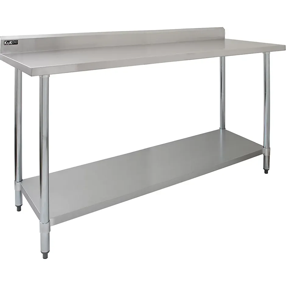 MonsterShop KuKoo Table de Travail en Inox - 180 x 60 x 90 cm* Plan De Travail Buanderie