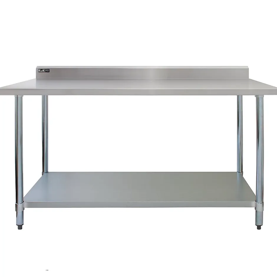 MonsterShop KuKoo Table de Travail en Inox - 180 x 60 x 90 cm* Plan De Travail Buanderie